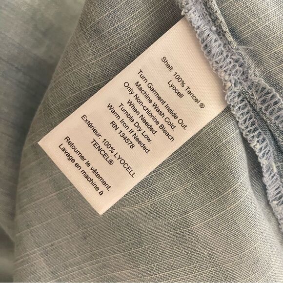 Vinyard Vines Chambray Pocket Short Sleeve Dress Size 4 NWT - Picture 8 of 8